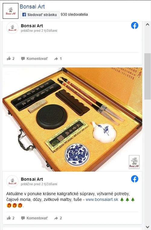 Facebook Bonsai Art odkaz